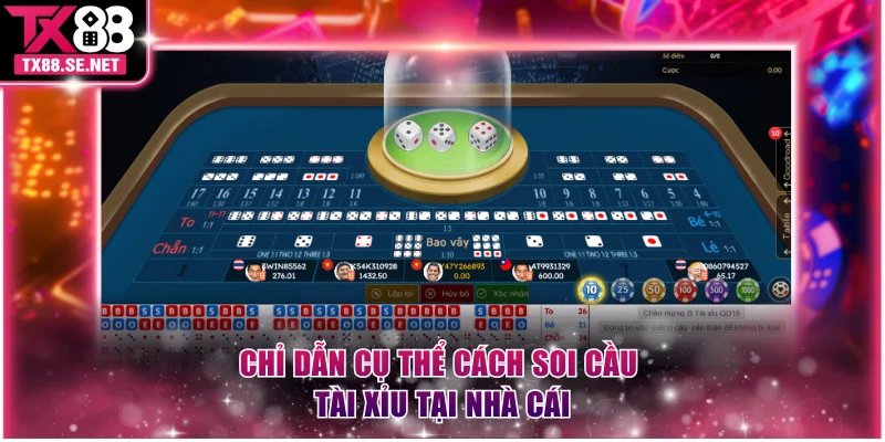 Chỉ dẫn cụ thể cách soi cầu tài xỉu tại nhà cái