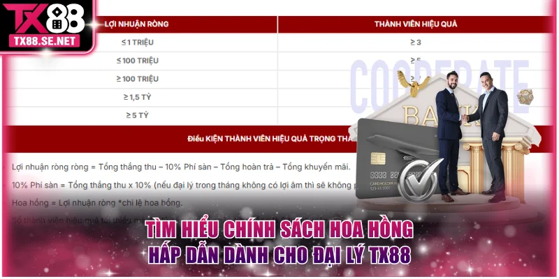 Tìm hiểu chính sách hoa hồng hấp dẫn dành cho đại lý TX88
