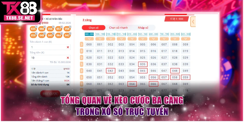 Tổng quan về kèo cược ba càng trong XS trực tuyến